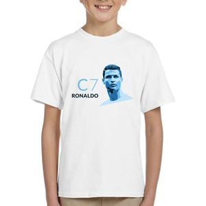 Ronaldo - T-Shirt - Kinder Tshirt - Wit - Maat XS - Tshirt leeftijd 15 tot 16 jaar - Grappige teksten - Portugal - Quotes - verjaardag -Cristiano Ronaldo - CR7