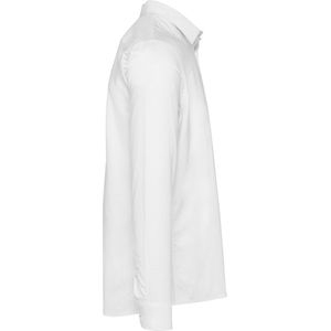 Kariban Heren overhemd Oxford lange mouwen K595 - White - 4XL