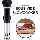 KitchenPrince Sous Vide Stick - slow cooker - precision cooker - waterproof stick - koken - kookstick - slowcooker met timer - sous vide cooker - sous vide staaf - roestvrij staal - ultra stil