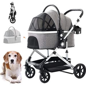 Hondenwagen / Pet stroller, foldable -meet wielen, huisdier, hondenbuggy, buggy, honden, katten, huisdier, stroller, honden, buggy,