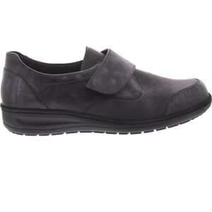 Solidus - 27509-20780 - Instappers Ballerina's - Antraciet - Stretch Leer
