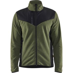 Blaklader 5942-2536 Gebreid vest met softshell - Herfstgroen/Zwart - XXXL