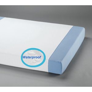 Princessmatras Beschermer Waterdicht -Steeklaken -Molton -flanel-100% katoen -90x160 cm Wit