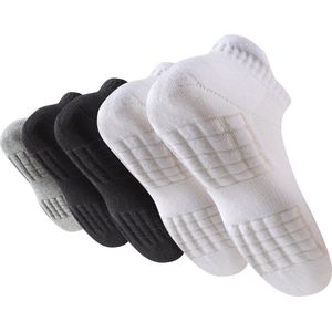 Hardloopsokken - 5 paar - Multipack - Maat 40-44 - Hardloopsokken - Running Socks - Korte Hardloop Sokken - Sportsokken - Tennissokken - Hardloopsokken Heren - Hardloopsokken Dames - Sportsokken Heren - Sportsokken Dames