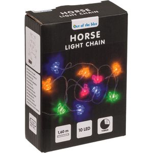 Lichtsnoer - paarden thema - 160 cm - op batterij - gekleurd- verlichting