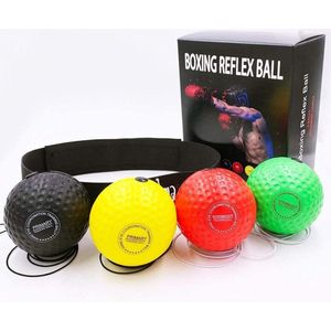 Boxing Reflex Ball Set - Verstelbare Hoofdband voor Boks training