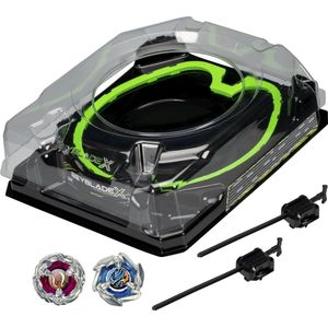 Beyblade X Xtreme Battle Set - Beyblade Arena Stadium - Speelset inclusief 2 Beyblade X tollen en 2x Beyblade launcher