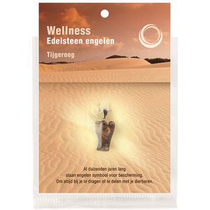 Ruben Robijn Engelen hanger + kaart Tijgeroog