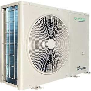 V-TAC VT-M8KW-P1H3-W Warmtepompen - ATW Monobloc - R32 - DC ventilator - 220-240V - 1 fase 8kW met back-up verwarming 3kW