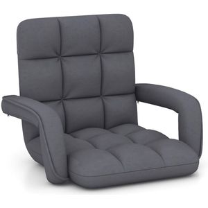 FURNIBELLA -Comfortabele Bondensofa Relaxstoel – Verstelbare Vloerstoel met Ergonomische Zitting