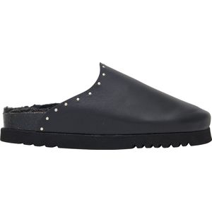 SCHOLL FAE STUDS Leather+studs Womens Black FALSO Clogs - Black - Maat 41