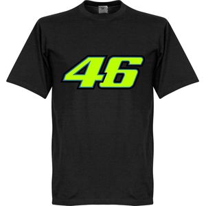 Valentino Rossi 46 T-Shirt - Zwart  - 5XL