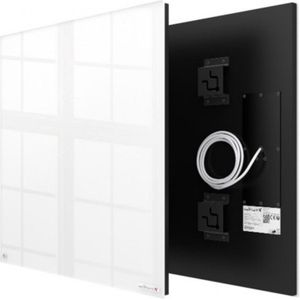 Welltherm infrarood paneel 370 Watt Wit glas uitvoering frameless