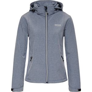 Nordberg dames Rinda light blue melange softshell jas - maat L