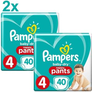 Pampers - Baby Dry Pants - Luiers Maat 4 (9-15 kg) - 80 Stuks