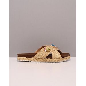 Bibi Lou 889z70hg Slippers - Dames - Beige - Maat 37