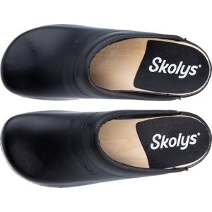 Skolys W-620.00 klompen - clogs - tuinklompen - werkklompen - heren - dames - verpleegkundige - ziekenhuis - instap - zwart - pu zool - maat 45