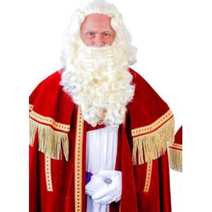 Sint-Nicolaas baardstel kanekalon - Sint en piet 5 december thema feest luxe