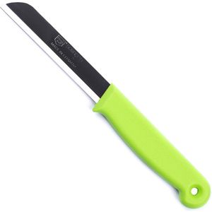 Solingen Schilmesje - RVS Glad - 18,5 cm met ""Blade Cover"" - Groen