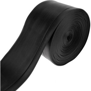 PrimeMatik - Zelfklevende flexibele plint 70 x 20 mm. Lengte 5 m zwart