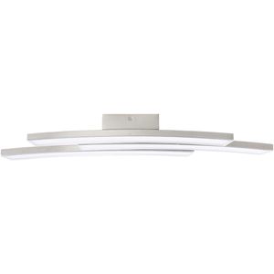 BRILLIANT binnenlamp ELAINE I LED-plafondlamp EEK: LED (A ++ - E) 27 W Warm wit nikkel (mat) I Energiezuinig en duurzaam dankzij LED-inzetstuk I Individuele verlichtingsoplossingen dankzij moderne ontwerpen