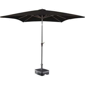 Kopu® Altea Parasol Vierkant 230x230 cm met Windvanger - Zwart