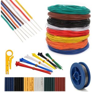 Elektrische bedradingsset - UL1007-20AWG - voor elektronische apparaten - vertind koper - inclusief krimpkous - 40 meter - 8 kleuren