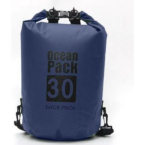 Waterdichte Tas - Dry bag - 30L - Blauw - Ocean Pack - Dry Sack - Survival Outdoor Rugzak - Drybags - Boottas - Zeiltas