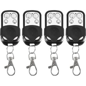 Klonen Sleutelhanger Afstandsbediening- Universele Draadloze Auto Vervanging- 4 Stuks- Poort Deuren