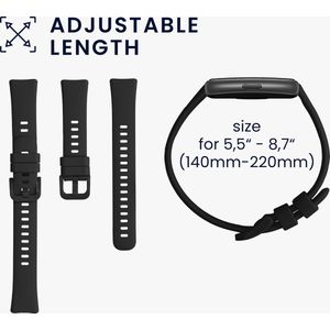 kwmobile 2x armband geschikt voor Huawei Band 8 - Bandjes voor fitnesstracker in zwart / oranje
