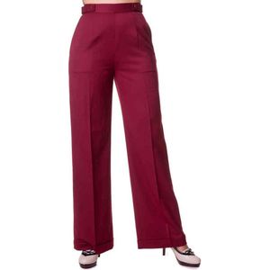 Dancing Days - PARTY ON Wijde broek - 4XL - Bordeaux rood