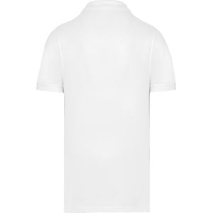 Polo Heren S WK. Designed To Work Kraag met knopen Korte mouw White 65% Polyester, 35% Katoen