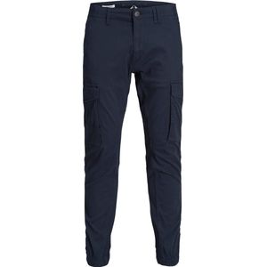 JACK & JONES Paul Lake Cargo loose fit - heren cargo broek - blauw - Maat: 33/32