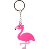 LG-Imports sleutelhanger flamingo 6,5 cm