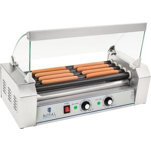 Royal Catering Hotdog Grill - 5 rollers - Teflon