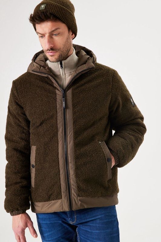 GARCIA Heren Jas Bruin Long mouw