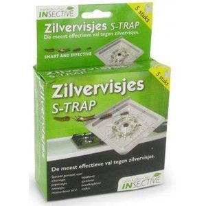 Insective  S-Trap Zilvervisjes val - 5 stuks Zilvervisjesval