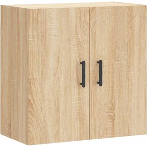 vidaXL Wandkast - Sonoma Eiken - 60x31x60 cm - Bewerkt Hout Wandkast - Houten Kast - Eiken Meubels - Sonoma Eiken - Opbergkast - Salontafel - Badkamermeubilair - Woonaccessoires