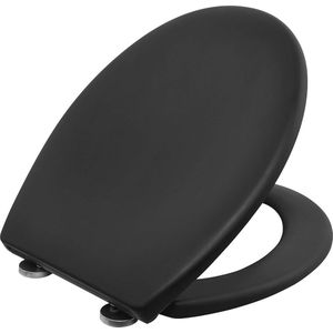 Onderhoudsvriendelijke WC-bril met Softclose en Quick up & Clean Functie - Zwart