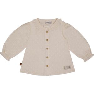 Frogs and Dogs - Geweven stippen blouse | Beige - Katoen - Maat 74