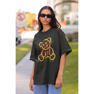 Urban Bear T-Shirt Maat XL - Zero Hug Given - Coole Teddy Urban Beer Shirt