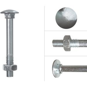 Wovar Slotbouten Verzinkt M10 x 80 mm | 100 stuks