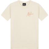 Malelions - T-shirt - Beige/Orange - Maat 176