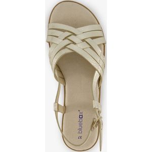 Blue Box metallic dames sandalen goud - Maat 41