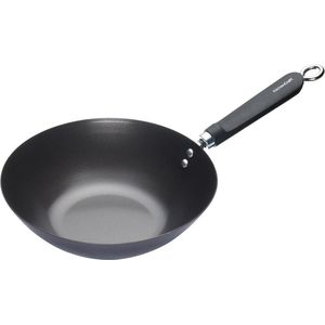 Oriental Wokpan, 26.5 CM, Carbonstaal, Non-Stick - KitchenCrafts-sWorld of Flavours