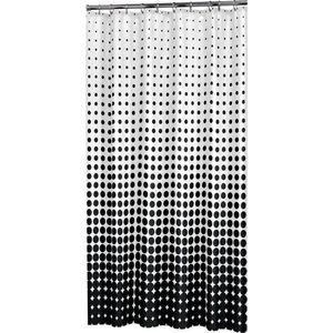 Sealskin Speckles Douchegordijn 180x200 cm - Polyester - Zwart