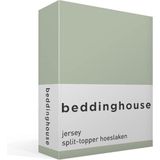 Beddinghouse Jersey - Split-topper - Hoeslaken - Tweepersoons - 140x200/220 cm - Green