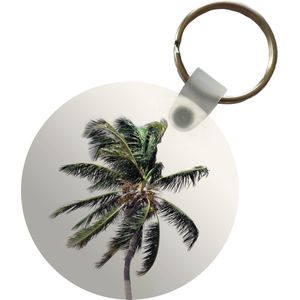 Sleutelhanger - Palmboom - Groen - Natuur - Bladeren - Plastic - Rond - Uitdeelcadeautjes