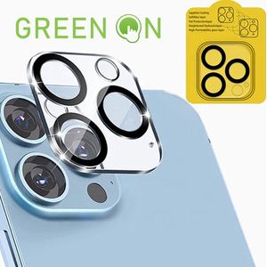 GREEN ON - Camera Bescherming - Protector - Geschikt voor IPhone 13 Mini Black