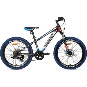 Supersuper Kiyoko Kinder Mountainbike - 7 versnellingen - 24 inch - Jongens - Zwart/Blauw